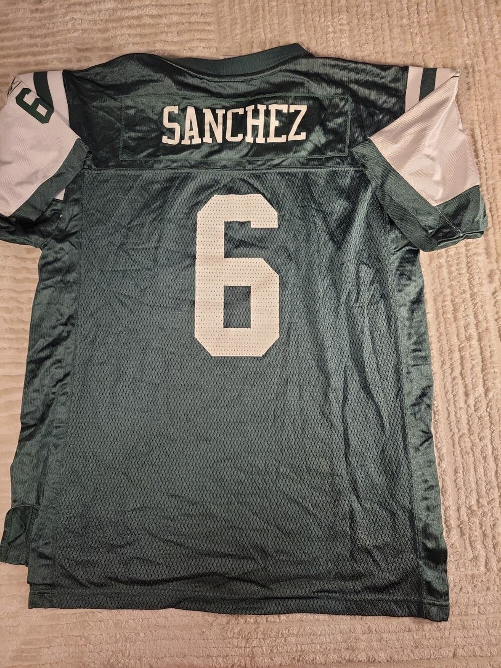 Reebok Mark Sanchez New York Jets Football Jersey Youth XL Boys Kids Children